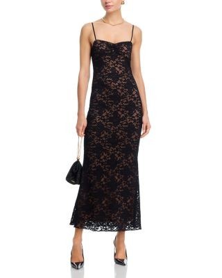 Aqua Stretch Lace Maxi Dress - Exclusive