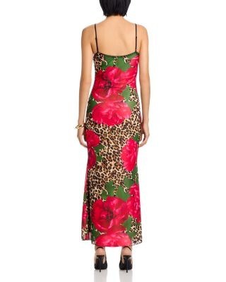 Aqua Leopard Mesh Maxi Dress - Exclusive