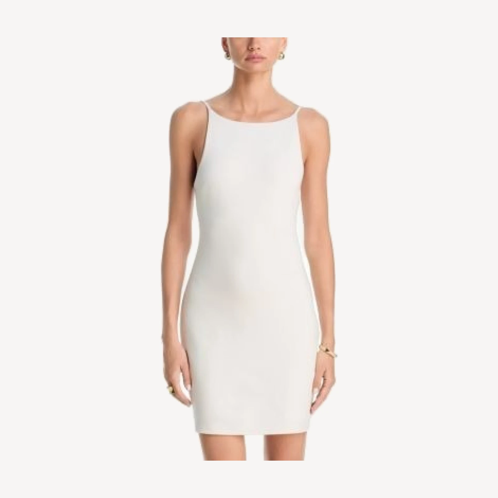 Aqua Ponte Open Back Mini Dress - Exclusive