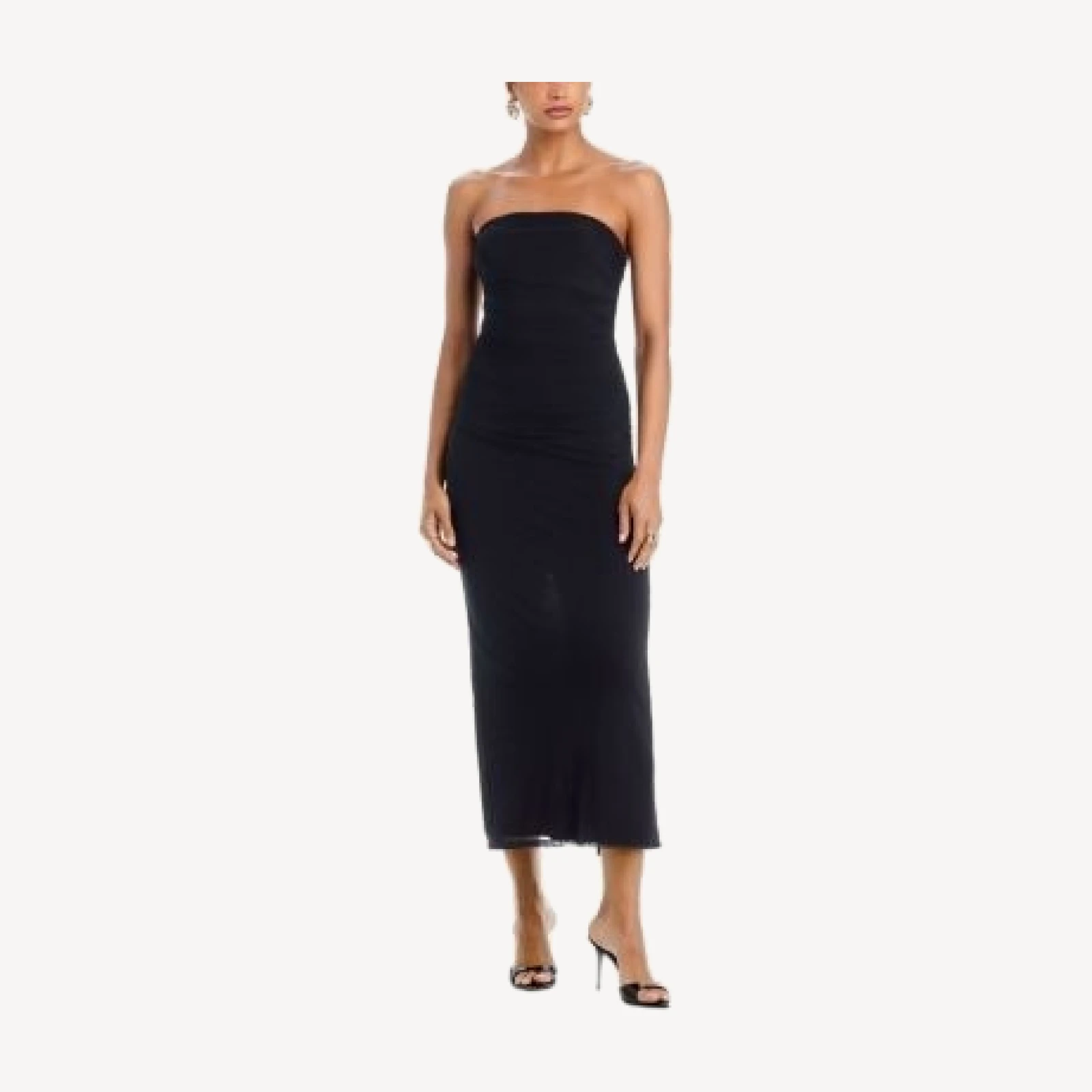 Aqua Mesh Strapless Maxi Dress - Exclusive