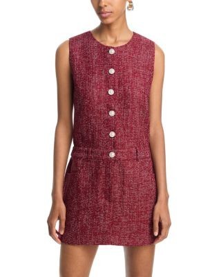 Aqua Tweed Mini Dress - Exclusive