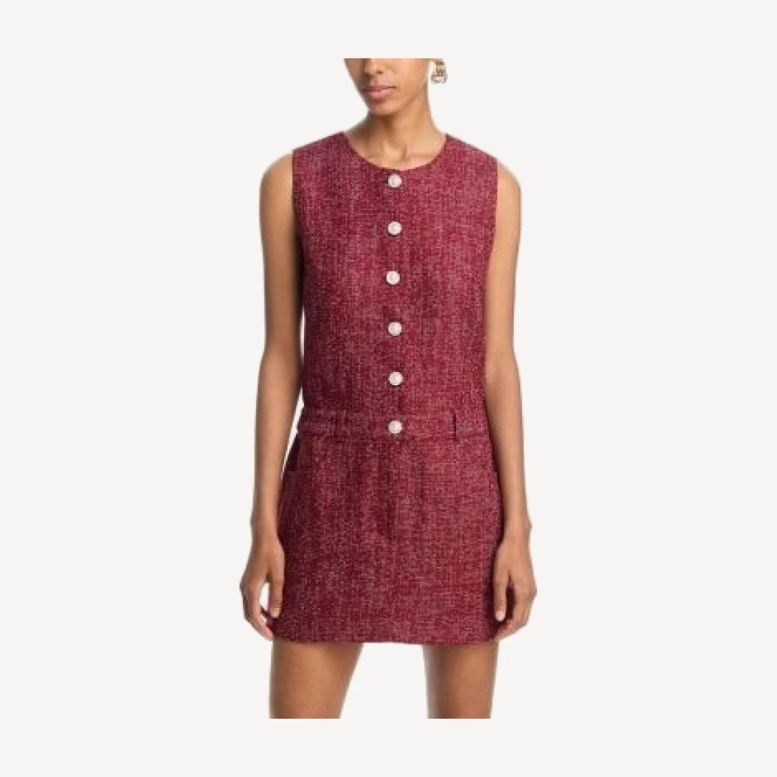 Aqua Tweed Mini Dress - Exclusive