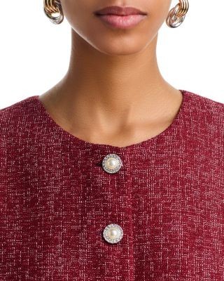 Aqua Tweed Mini Dress - Exclusive