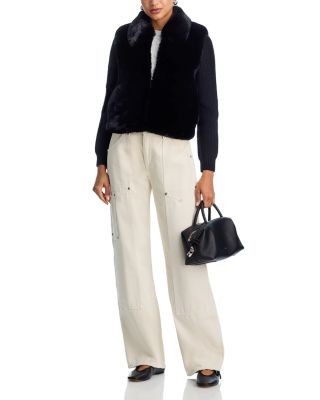 Aqua Faux Fur Cardigan - Exclusive