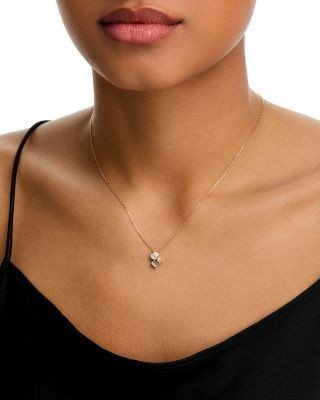 Bloomingdale's Fine Collection Luxe Collection Certified Lab Grown Diamond Toi Et Moi Pendant Necklace in 14K Yellow Gold, 1.0 tcw
