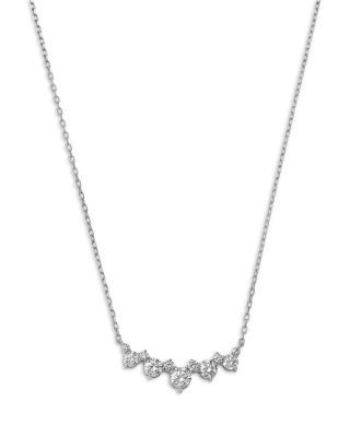 Bloomingdale's Fine Collection Luxe Collection Certified Lab Grown Diamond Collar Necklace in 14K White Gold, 1.0 tcw
