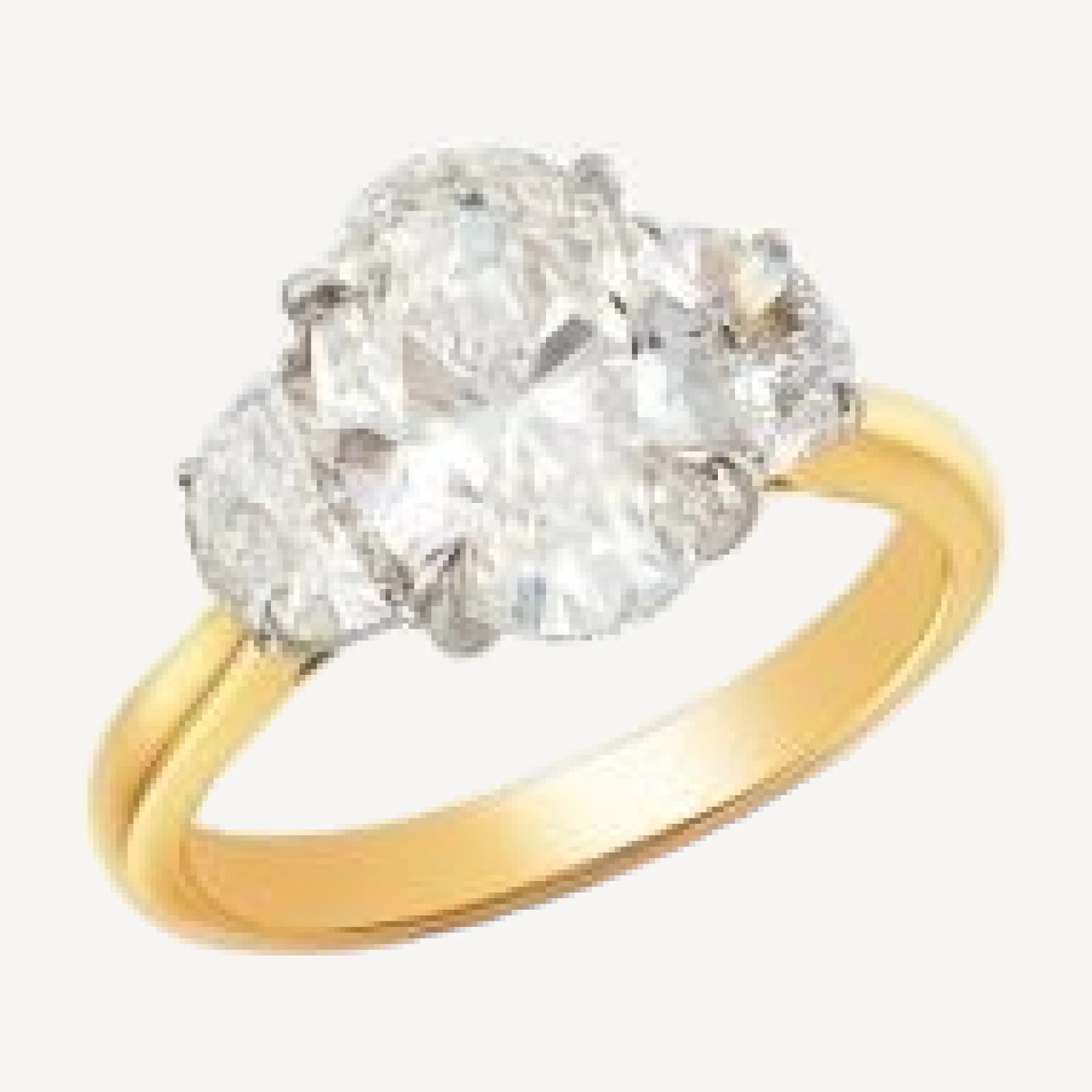 Bloomingdale's Fine Collection Luxe Collection Certified Lab Grown Diamond Oval Engagement Ring in 18K Yellow Gold, 4.0 tcw