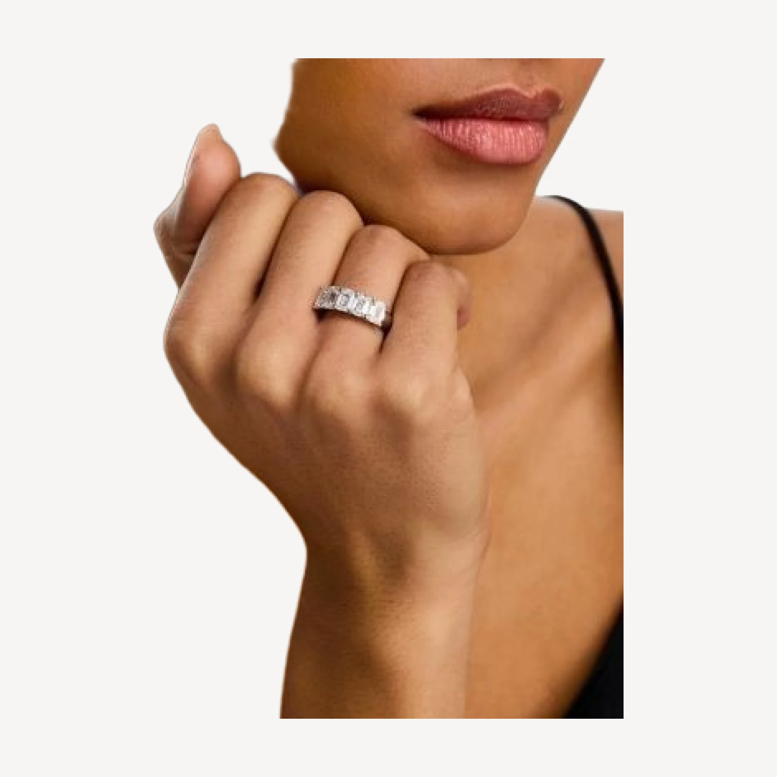 Bloomingdale's Fine Collection Luxe Collection Certified Lab Grown Diamond Emerald Cut Band in Platinum, 3.0 tcw