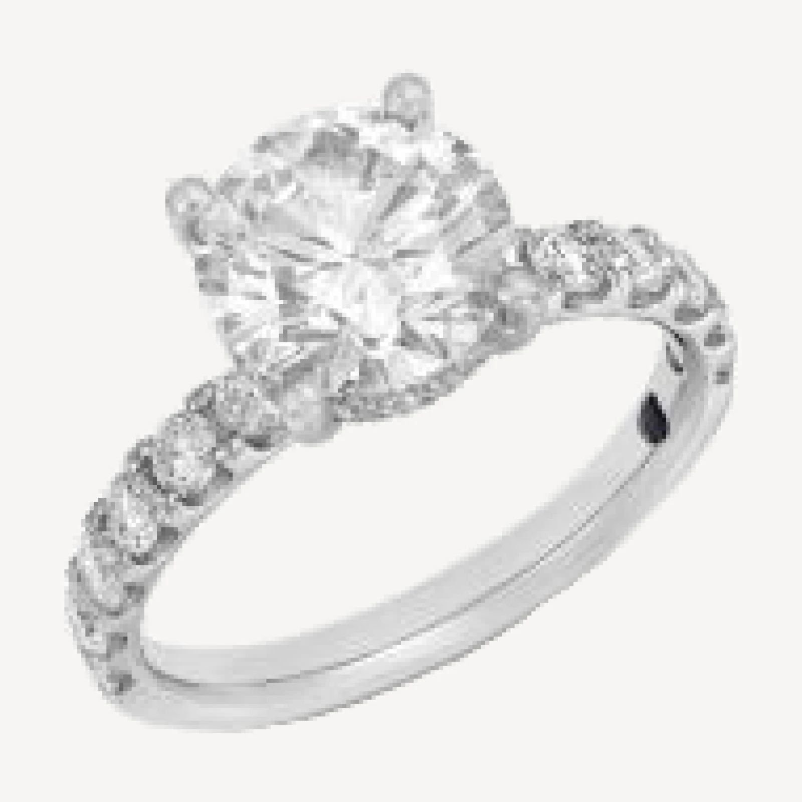 Bloomingdale's Fine Collection Luxe Collection Certified Lab Grown Diamond Hidden Halo Engagement Ring in Platinum, 3.25 tcw