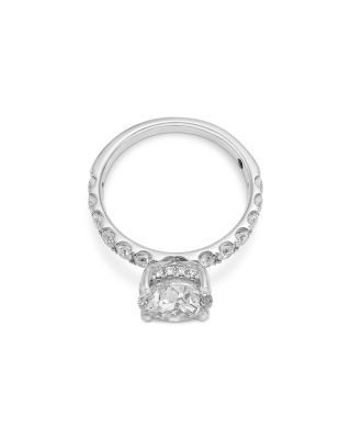 Bloomingdale's Fine Collection Luxe Collection Certified Lab Grown Diamond Hidden Halo Engagement Ring in Platinum, 3.25 tcw