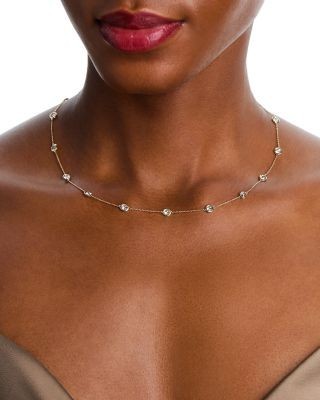 Bloomingdale's Fine Collection Diamond Station Necklace in 14K Gold, 3.0 tcw