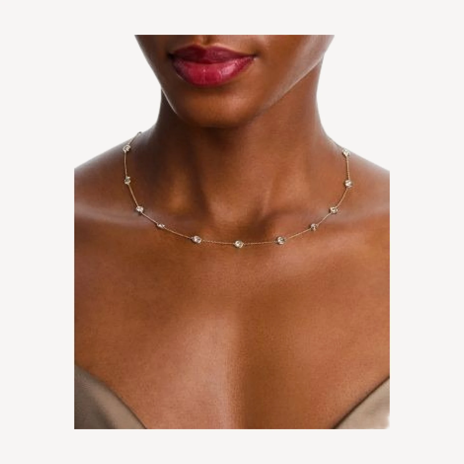Bloomingdale's Fine Collection Diamond Station Necklace in 14K Gold, 3.0 tcw