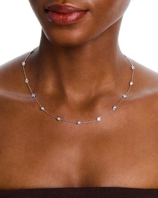 Bloomingdale's Fine Collection Diamond Station Necklace in 14K Gold, 3.0 tcw