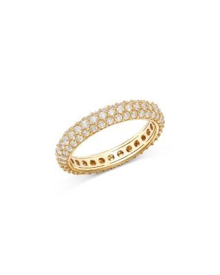 Bloomingdale's Fine Collection Certified Diamond Pave Eternity Band in 14k Gold, 1.5 tcw