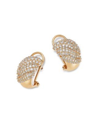 Bloomingdale's Fine Collection Pave Diamond Statement Earrings in 14K Yellow Gold, 1.0 tcw