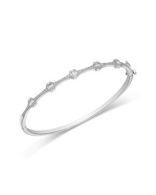 Bloomingdale's Fine Collection Diamond Bangle Bracelet in 14K White Gold, 0.50 tcw