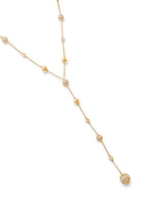 Bloomingdale's Fine Collection Diamond Station Lariat Necklace in 14K Yellow Gold, 1.50 tcw