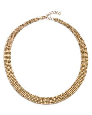 Bloomingdale's Fine Collection Diamond Mesh Necklace in 14K Yellow Gold, 3.0 tcw