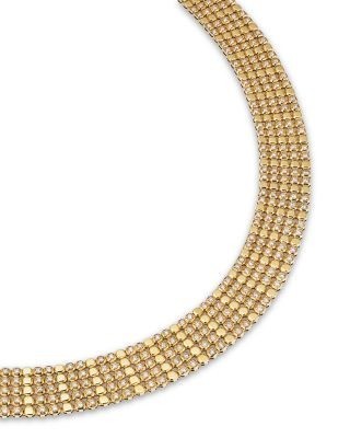Bloomingdale's Fine Collection Diamond Mesh Necklace in 14K Yellow Gold, 3.0 tcw