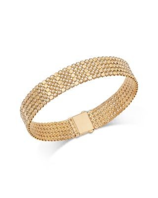 Bloomingdale's Fine Collection Diamond Mesh Bracelet in 14K Yellow Gold, 2.0 tcw