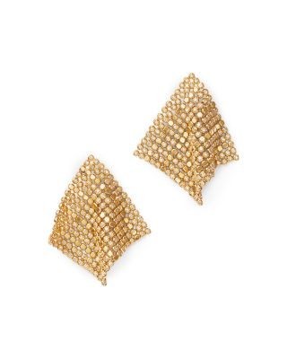 Bloomingdale's Fine Collection Diamond Mesh Earrings in 14K Yellow Gold, 2.0 tcw