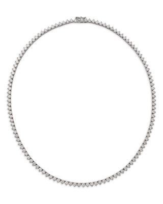 Bloomingdale's Fine Collection Luxe Collection Diamond Tennis Necklace in 14K Gold, 12.0 tcw
