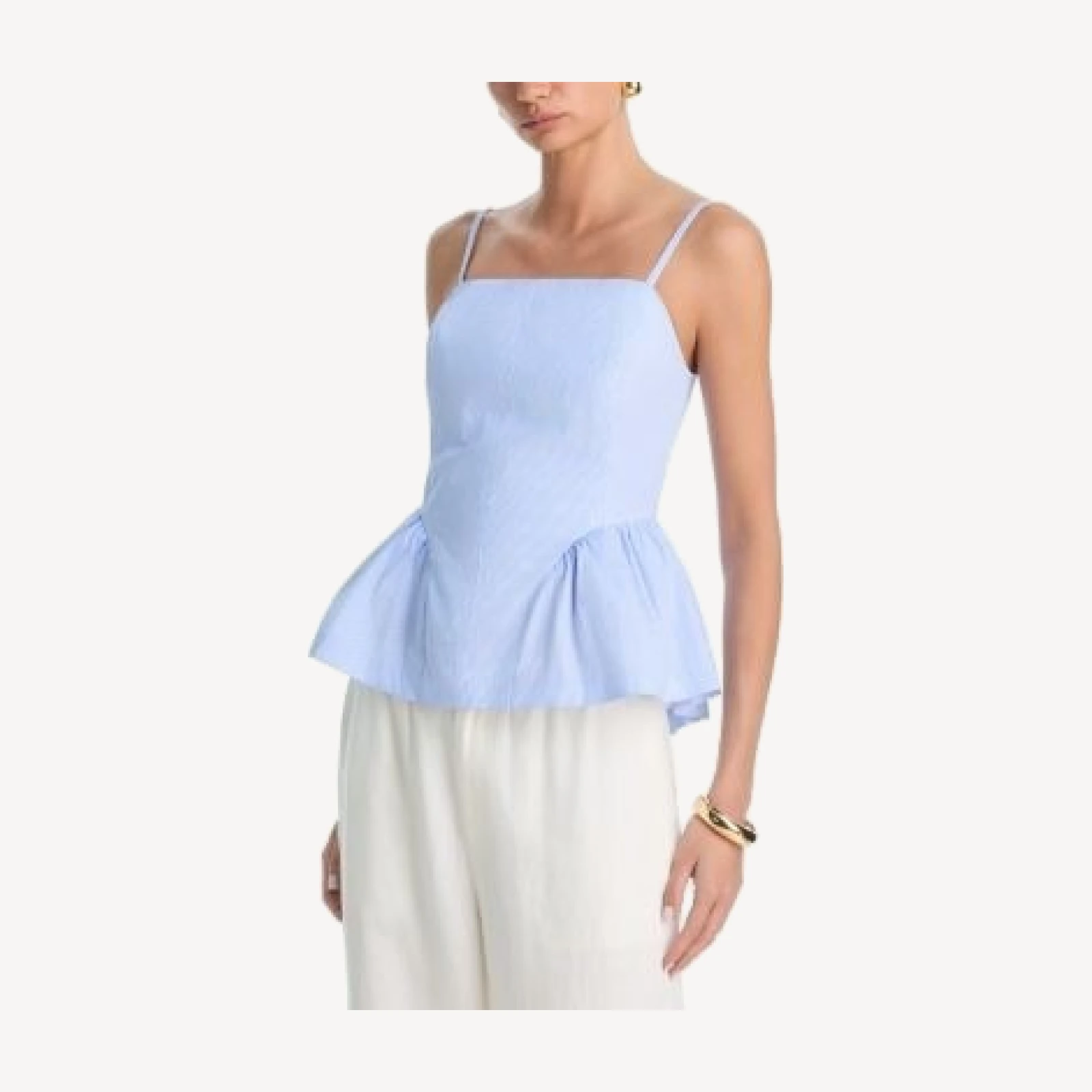 Aqua Peplum Top - Exclusive