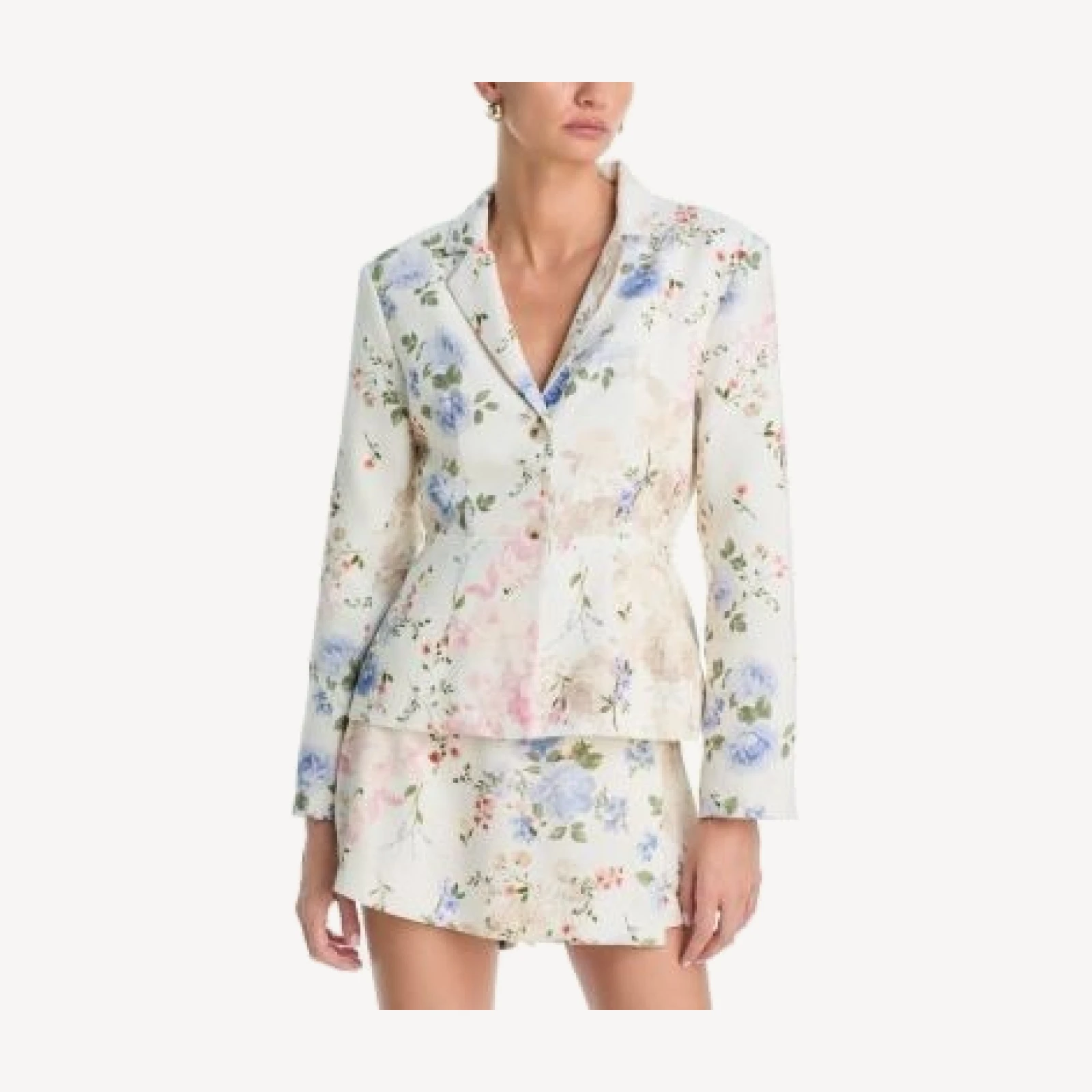 Aqua Floral Jacket - Exclusive