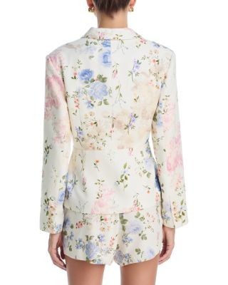 Aqua Floral Jacket - Exclusive