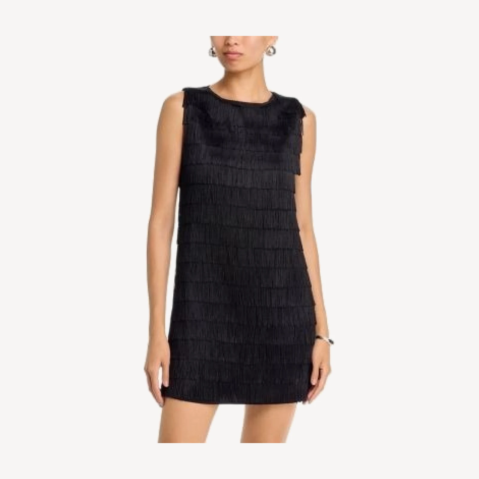 Aqua Fringe Front Mini Dress - Exclusive