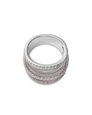 Bloomingdale's Fine Collection Diamond Multi-Row Statement Ring in 14K White Gold, 1.65 tcw