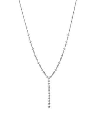 Bloomingdale's Fine Collection Luxe Collection Diamond Lariat Necklace in 18K White Gold, 3.62 tcw