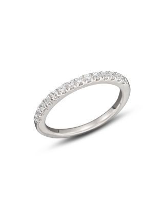 Diamond Band Ring in 14K White Gold, .50 tcw