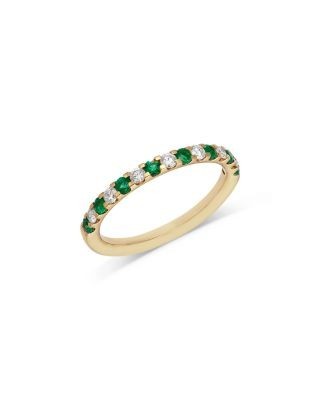 Bloomingdale's Fine Collection Gemstone & Diamond Classic Stack Band Ring in 14K Gold