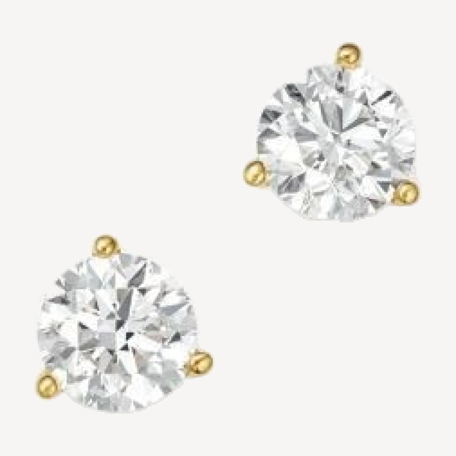 Bloomingdale's Fine Collection Certified Diamond Stud Earrings in 18K Yellow Gold Martini Setting, 1.0 tcw