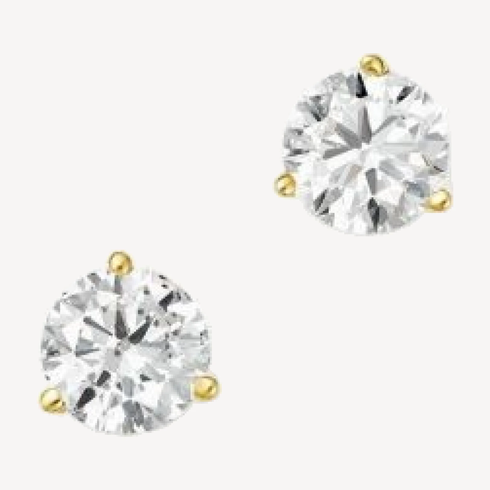 Bloomingdale's Fine Collection Certified Diamond Stud Earrings in 18K Yellow Gold Martini Setting, 1.50 tcw