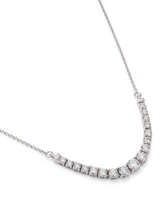 Bloomingdale's Fine Collection Diamond Necklace in 14K White Gold, 1.10TW