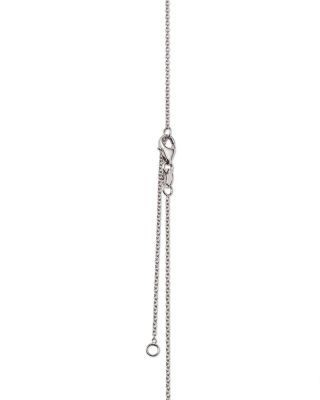 Bloomingdale's Fine Collection Diamond Small Cross Pendant Necklace in 14K White Gold, 0.33 tcw