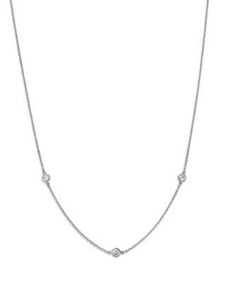 Bloomingdale's Fine Collection Diamond Bezel Station Collar Necklace in 14K Gold, 0.25 tcw
