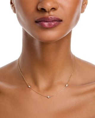 Bloomingdale's Fine Collection Diamond Bezel Station Collar Necklace in 14K Gold, 0.50 tcw
