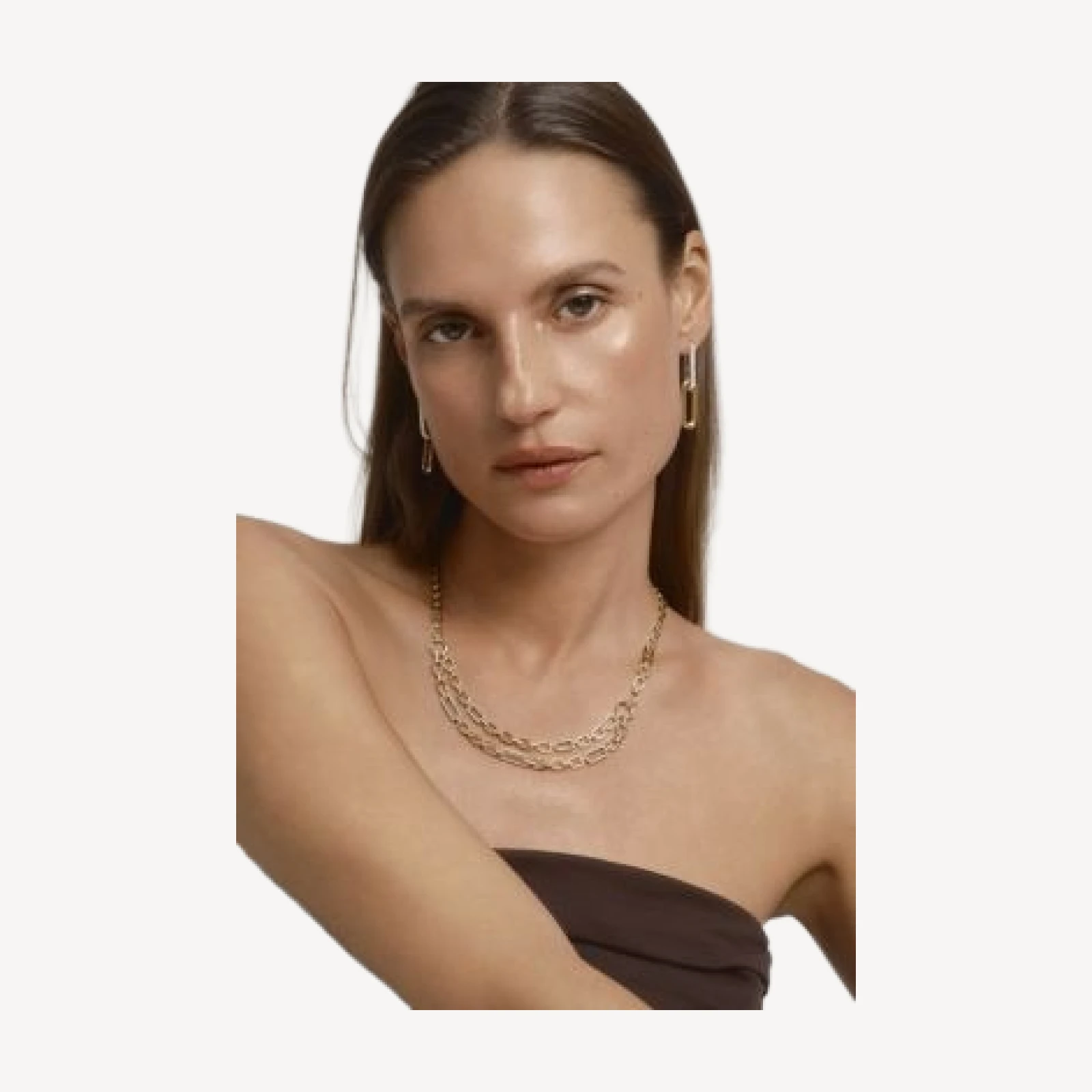 Bloomingdale's Fine Collection Diamond Double Row Collar Necklace in 14K Yellow Gold, 1.0 tcw