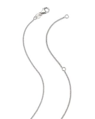 Bloomingdale's Fine Collection Diamond Flower Pendant Necklace in 14K White Gold, 1.0 tcw