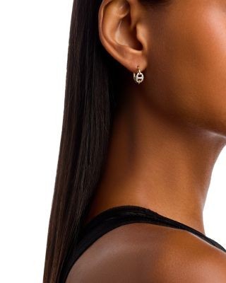 Bloomingdale's Fine Collection Diamond Link Huggie Hoop Earrings in 14K Yellow Gold, 0.20 tcw