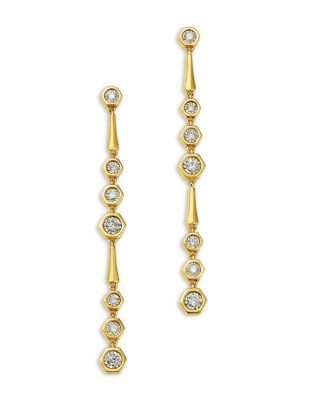 Bloomingdale's Fine Collection Diamond Linear Drop Earrings in 14K Yellow Gold, 0.20 tcw