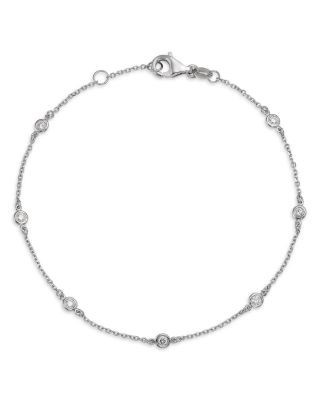 Bloomingdale's Fine Collection Diamond Bezel Station Bracelet in 14K Yellow Gold, 0.25 tcw