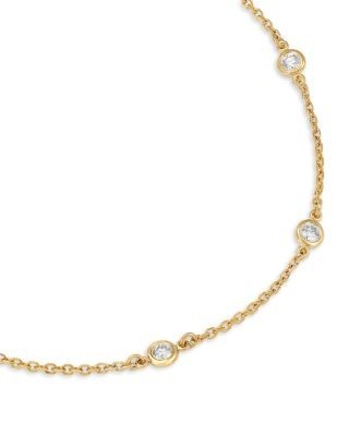 Bloomingdale's Fine Collection Diamond Bezel Station Bracelet in 14K Yellow Gold, 0.25 tcw