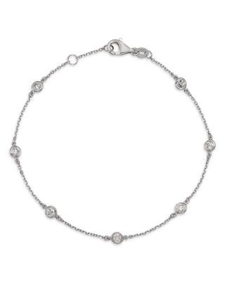 Bloomingdale's Fine Collection Diamond Bezel Station Bracelet in 14K Yellow Gold, 0.5 tcw