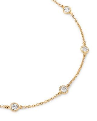 Bloomingdale's Fine Collection Diamond Bezel Station Bracelet in 14K Yellow Gold, 0.5 tcw