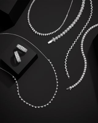 Certified Diamond Tennis Bracelet in 14K White Gold, 4.0 tcw