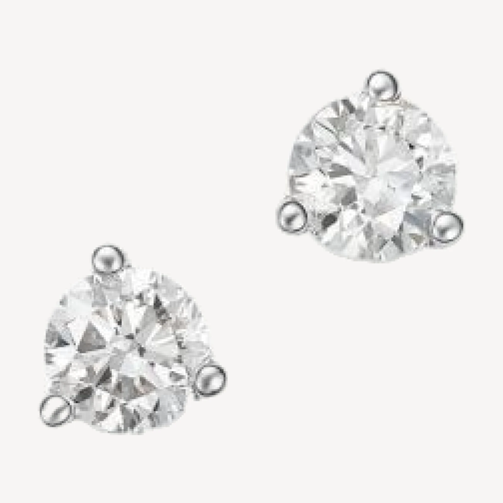 Bloomingdale's Fine Collection Diamond Stud Earrings in 14K White Gold 3-Prong Martini Setting, 0.40 tcw
